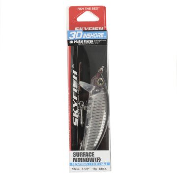 Воблер SKYFISH "3D INAHORE" SURFACE MINNOW(F) 90 мм, 11 гр, цвет: 15#